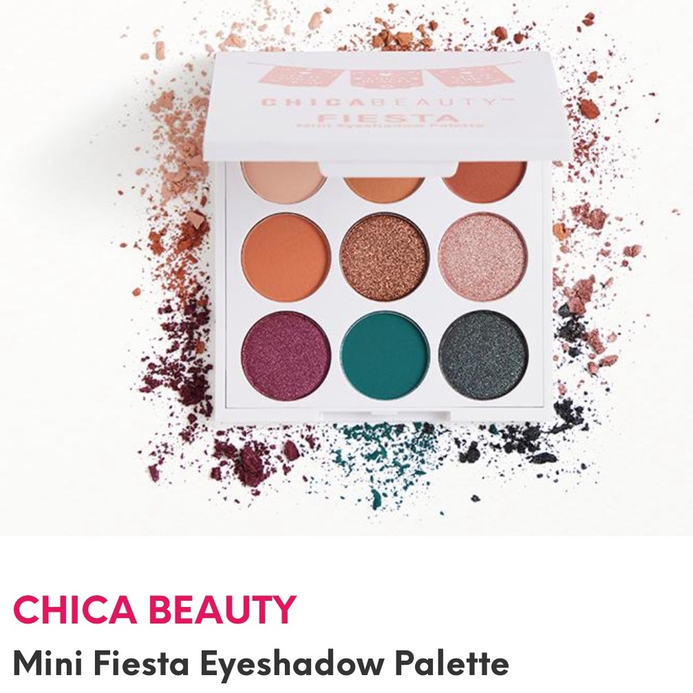 Chica Beauty Fiesta Mini Eyeshadow Palette NIB